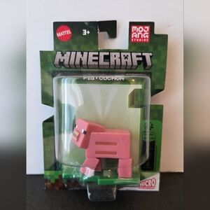 Mattel Minecraft Micro Collection Pig Figure Pink New Sealed Toy